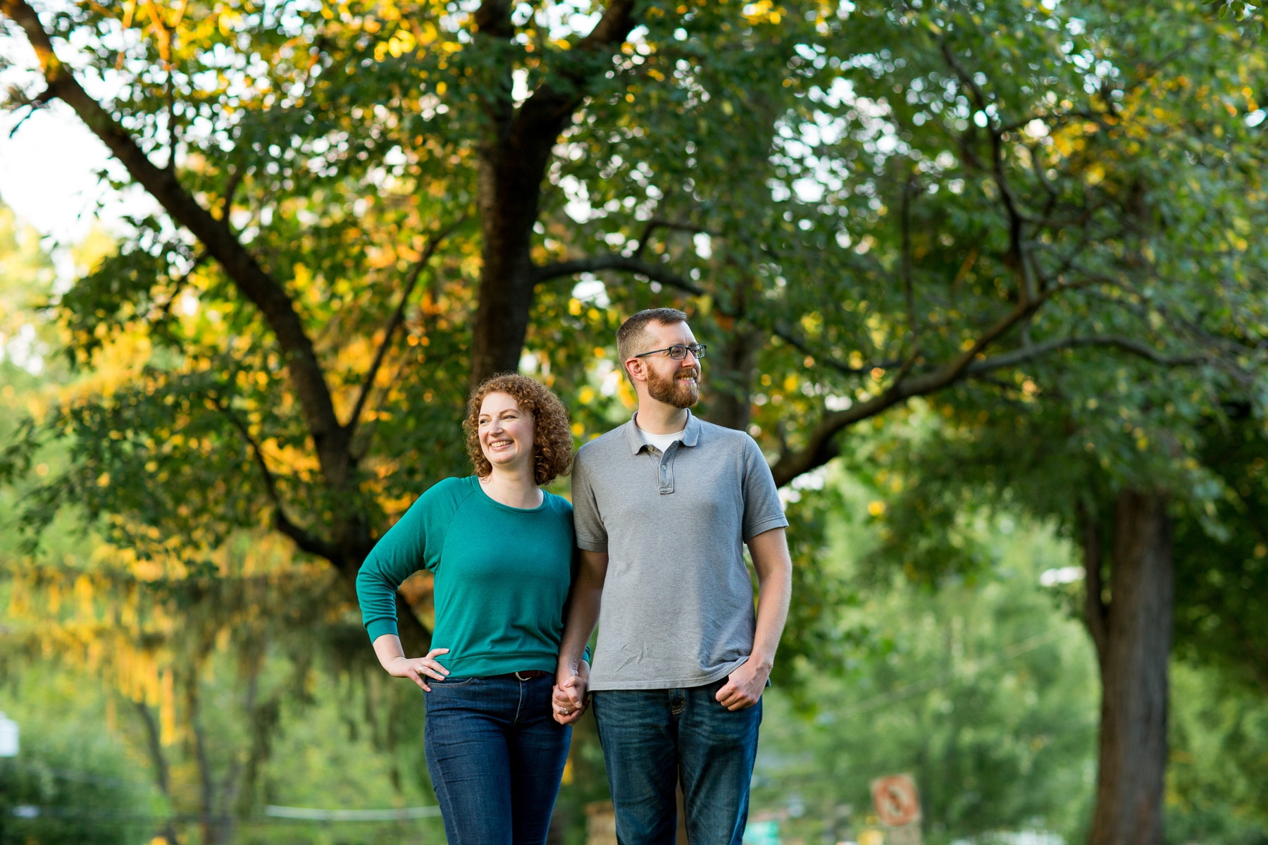 fun engagement photos at Fort Hunter